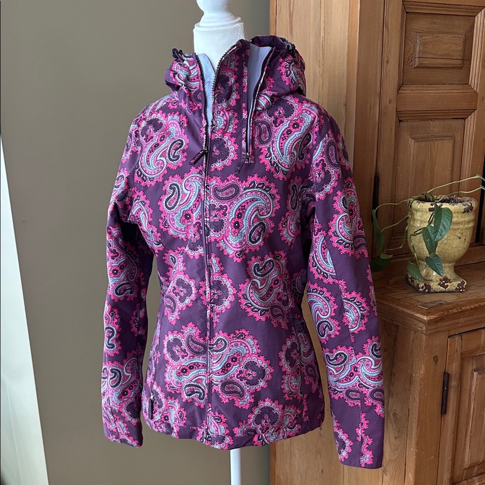 Burton Women's Pink Paisley Ski Shell Jacket